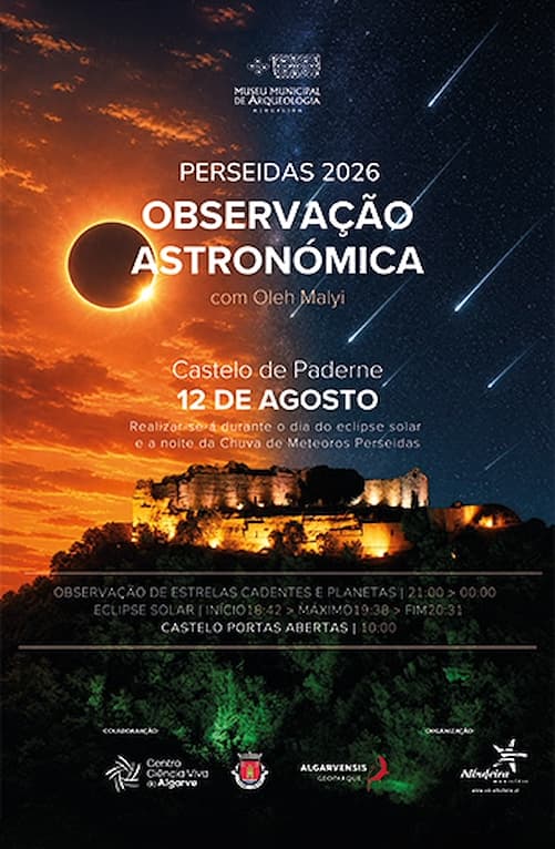 Solar Eclipse Observation and Perseid Meteor Shower at Paderne Castle