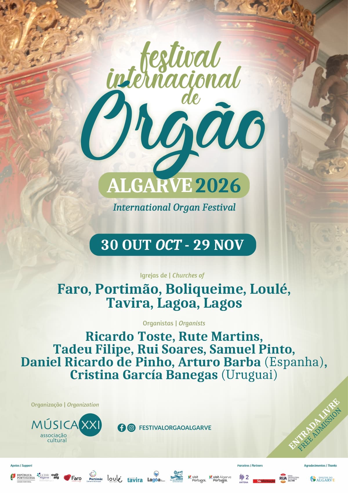 2026 Algarve International Organ Festival 19th Edition