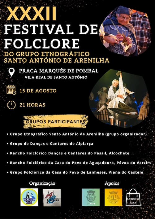 32.º Festival de Folclore do Rancho Etnográfico de Santo António de Arenilha