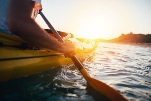 Night-time kayaking trip