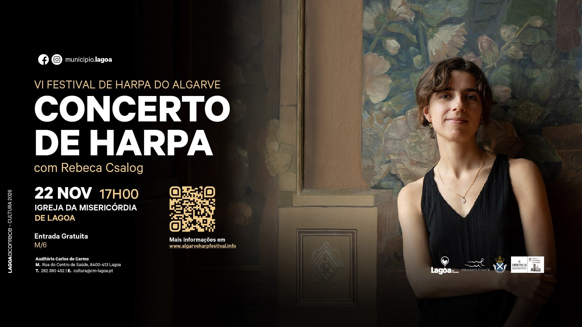 Harp concert with Rebeca Csalog, Lagoa