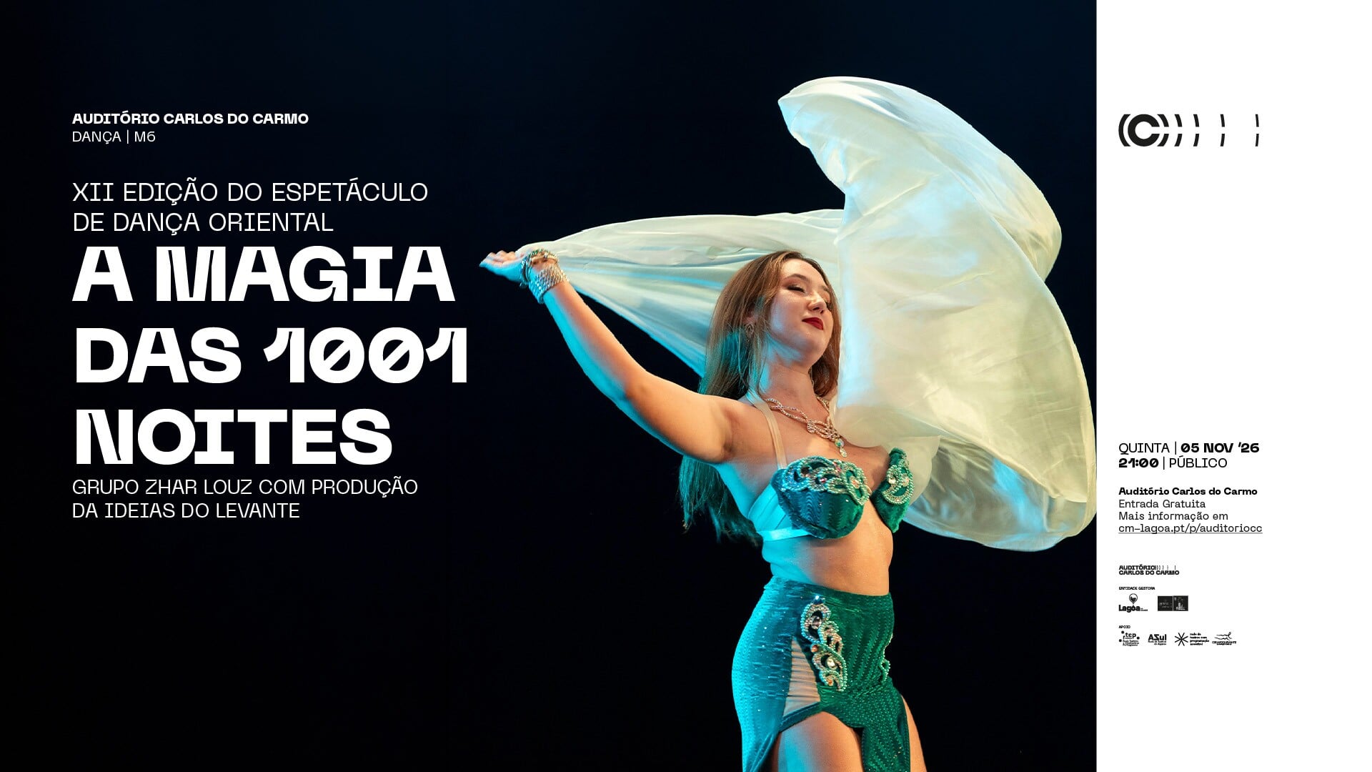 The Magic of 1001 Nights, oriental dance show, Lagoa