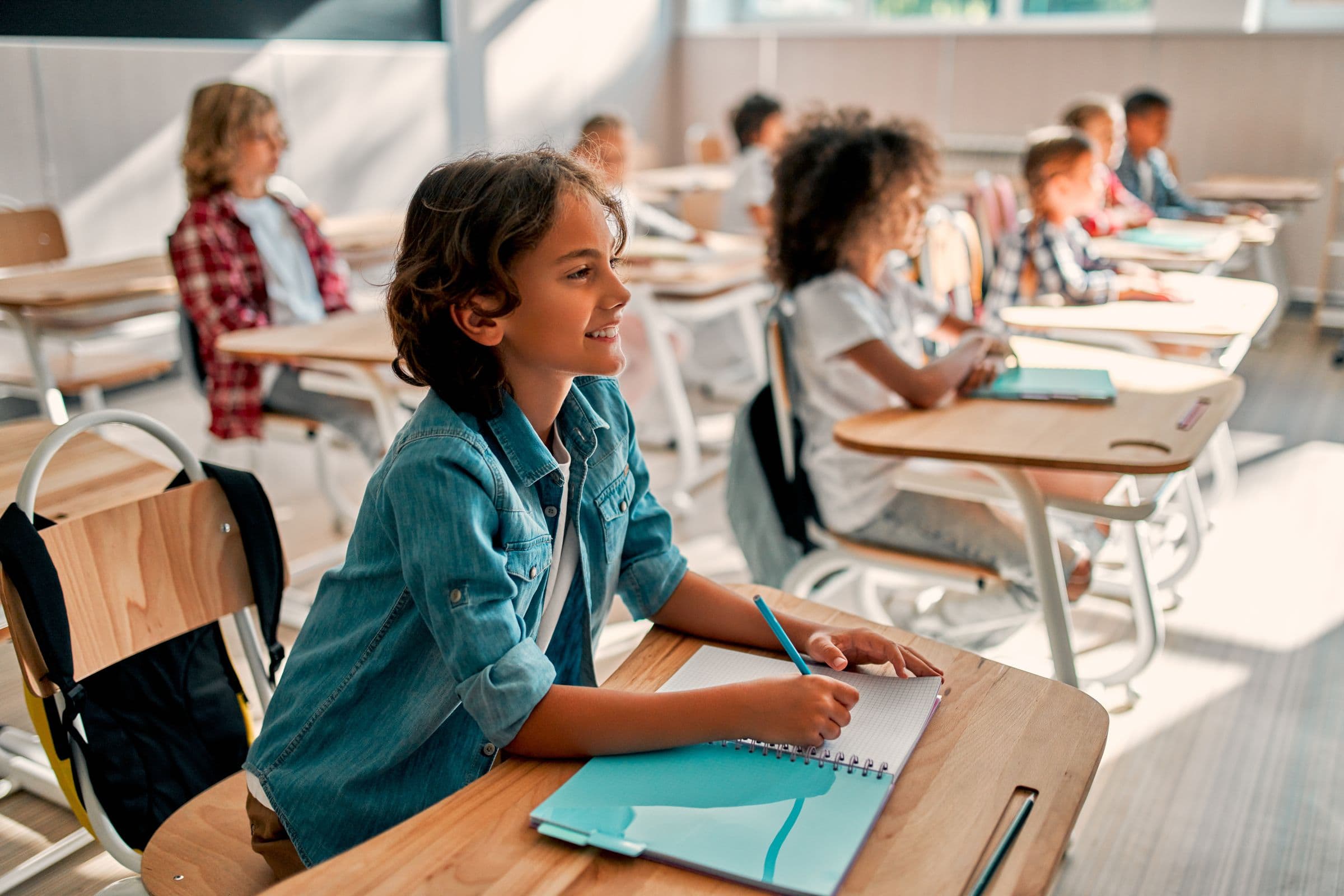 Children in a classroom