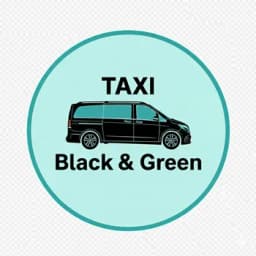 Black & Green Taxi logo