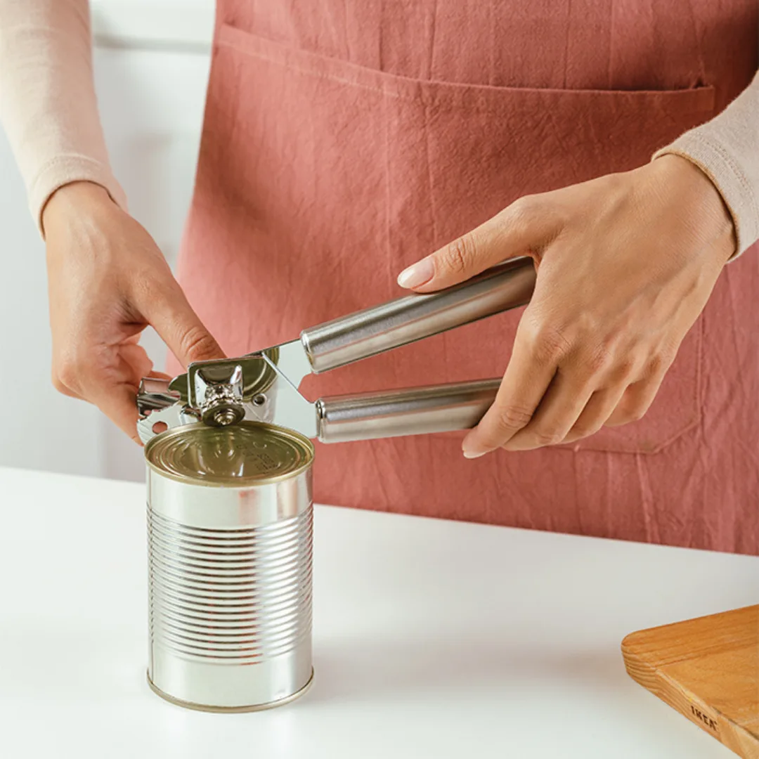 Stainless steel tin opener, 22 cm