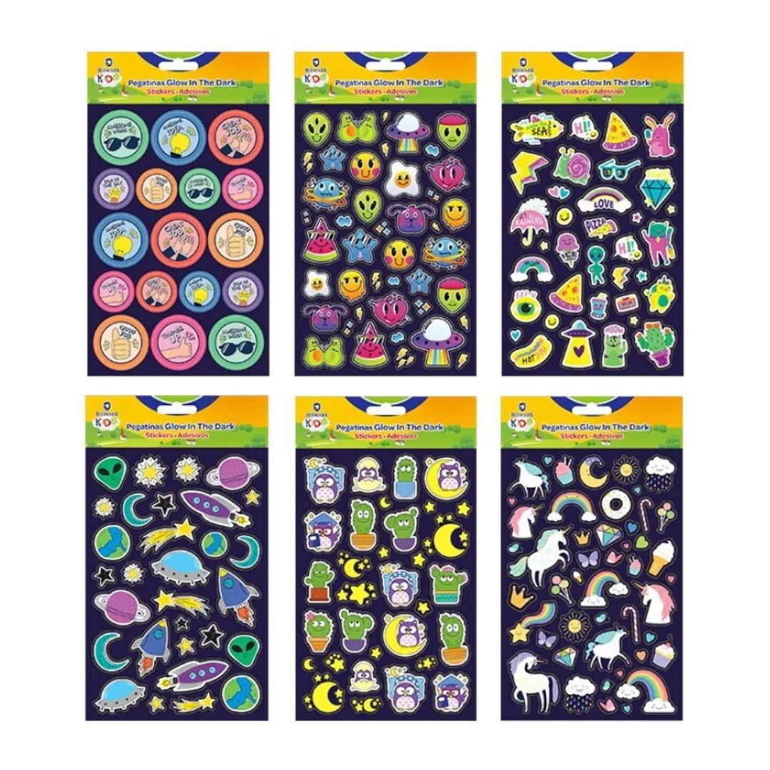 Glow in the dark stickers