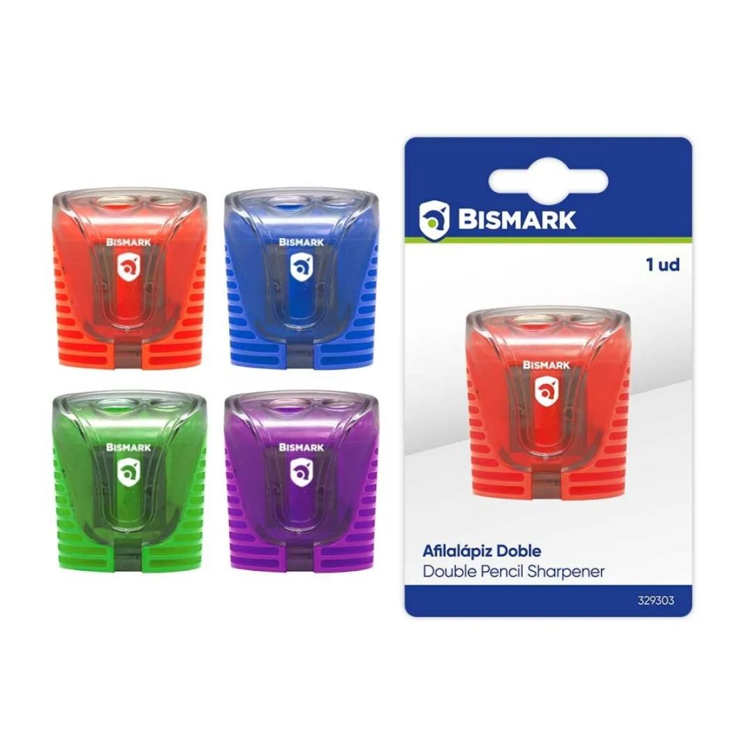 Bismark fluorescent pencil sharpener with container