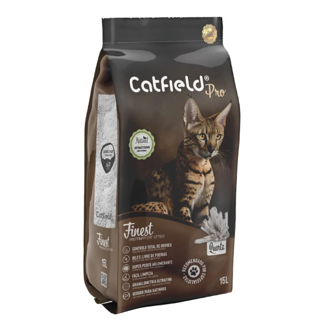 Catfield clumping cat litter, finest quartz, 15 L