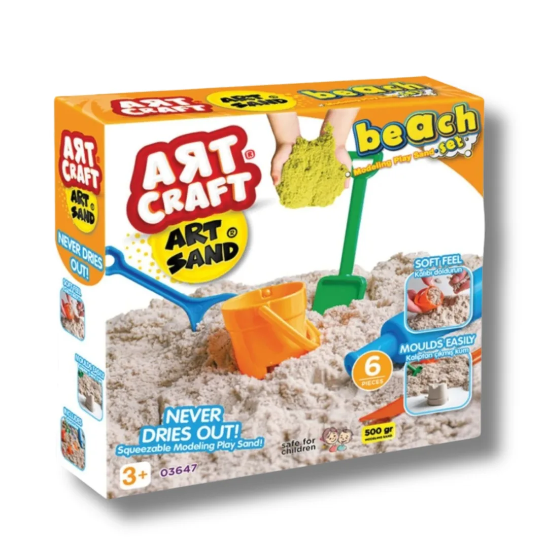 Art Craft modelling sand, beach, 500 g