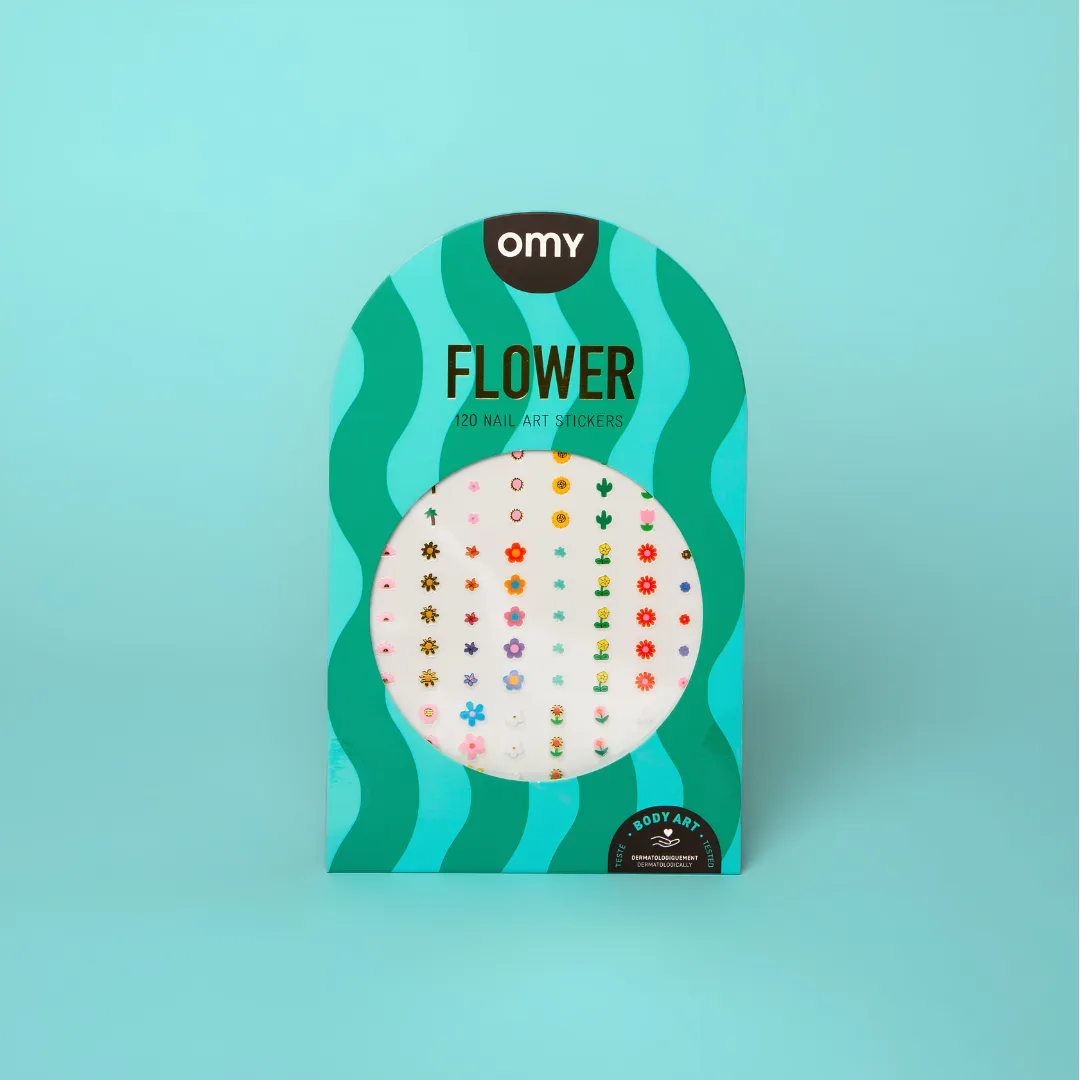 OMY nail art stickers, flowers