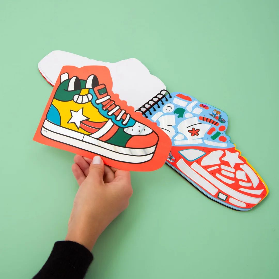 OMY notepad with stickers, Street