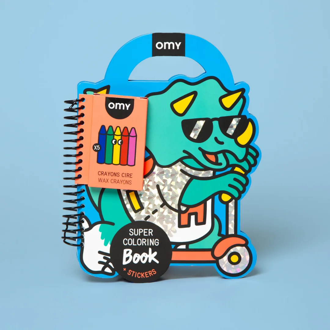 OMY notepad with stickers, Dino