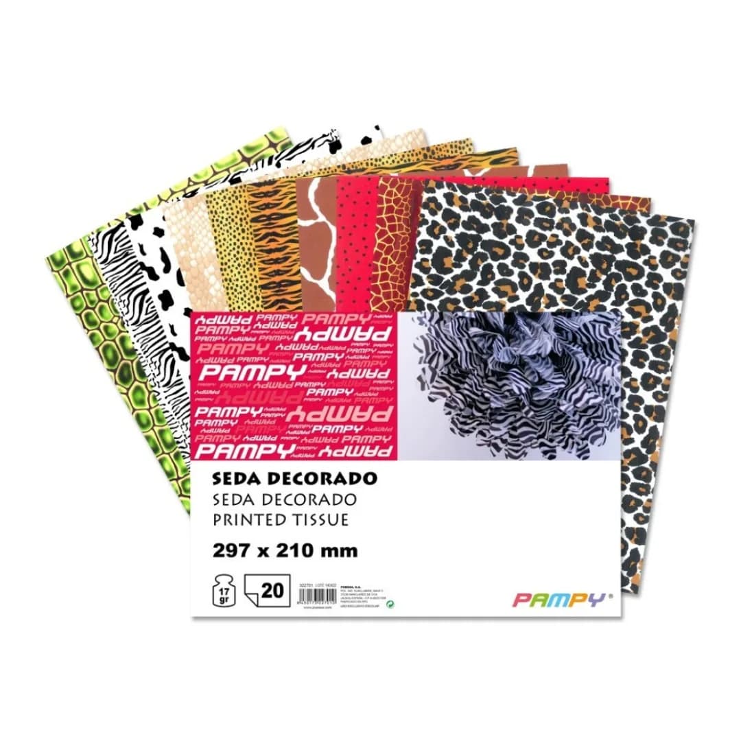 Decorated tissue paper pad, A4, 20 sheets