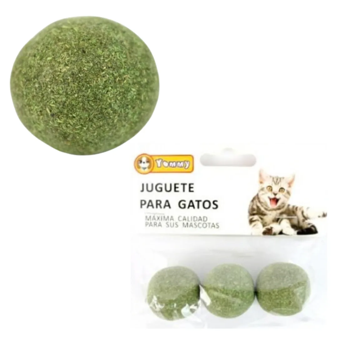 Catnip balls, pack of 3, 3.2 cm