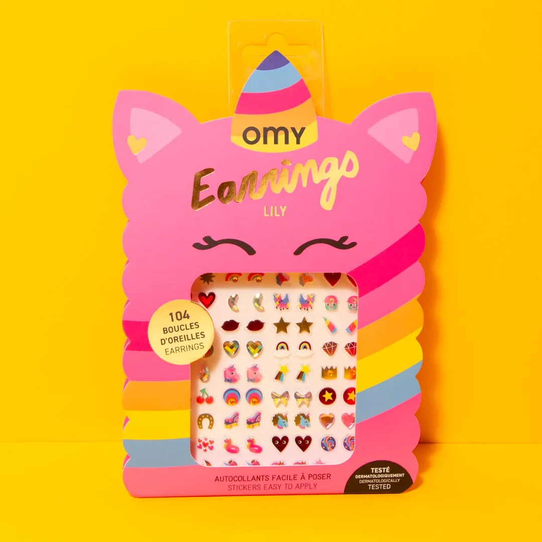 OMY stick-on earrings, Lily