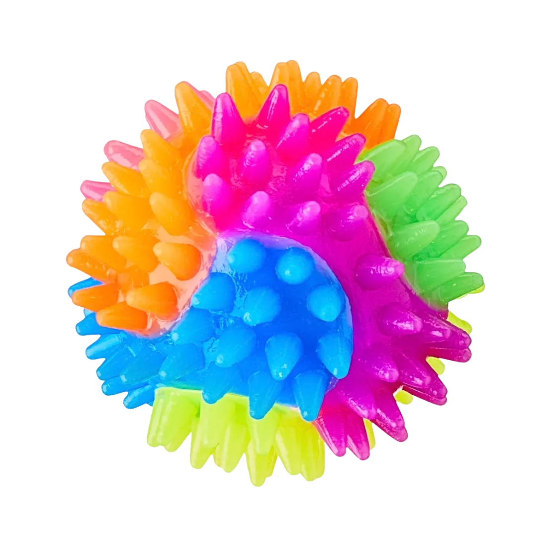 Dog toy, rubber ball with LED, 7.5 cm