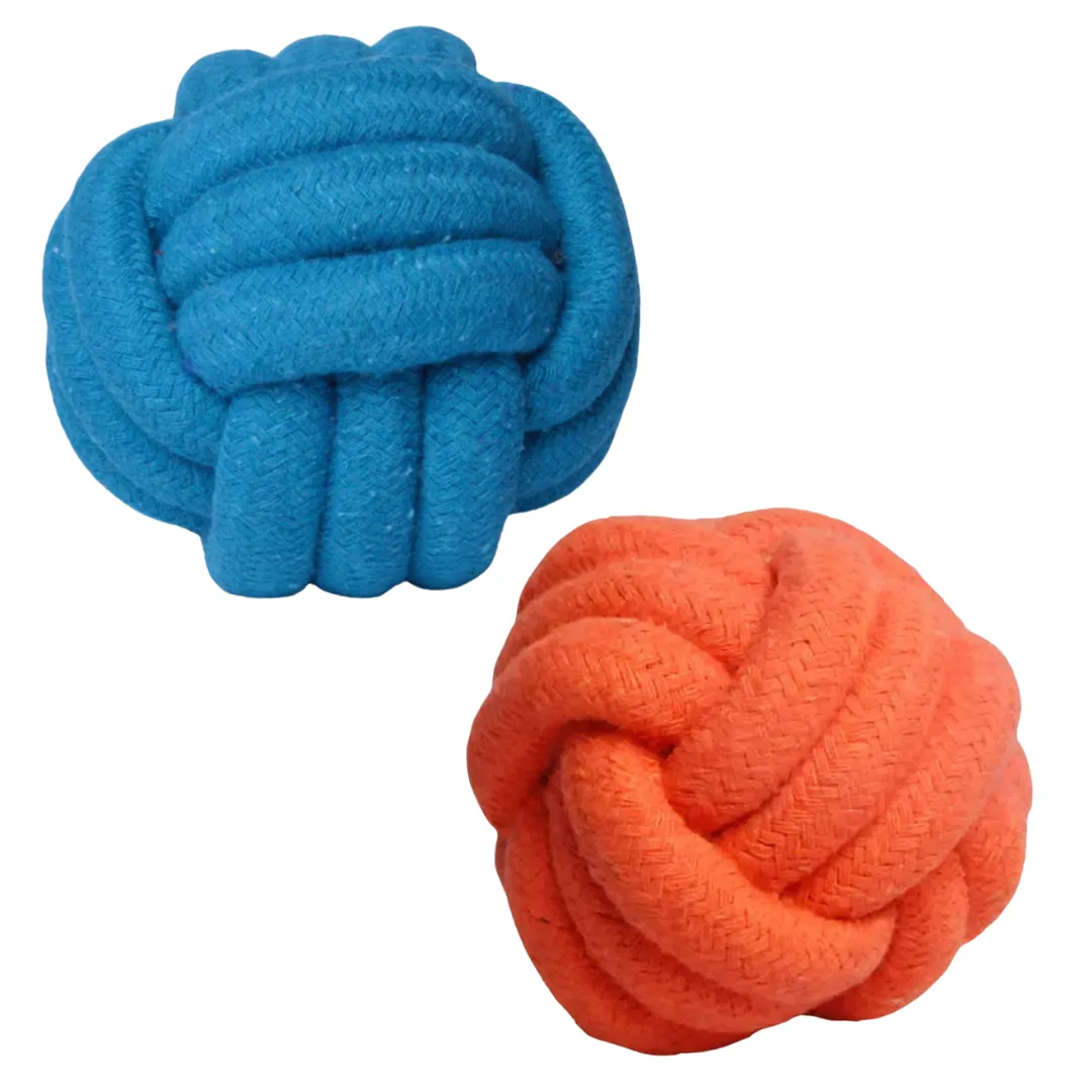 Dog toy, knotted ball, 5.5 cm