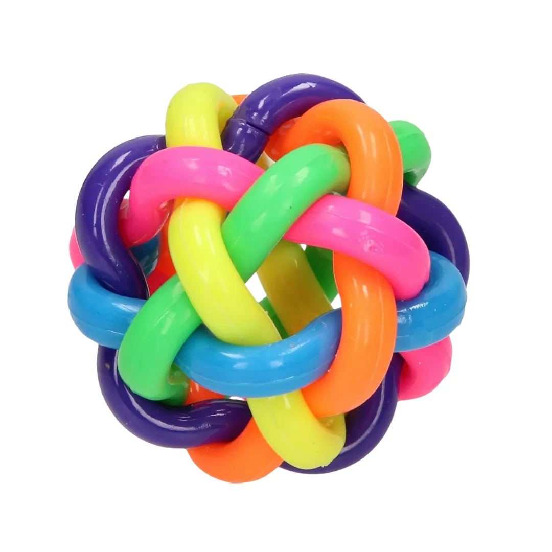Pawise dog toy, rainbow tube ball, M