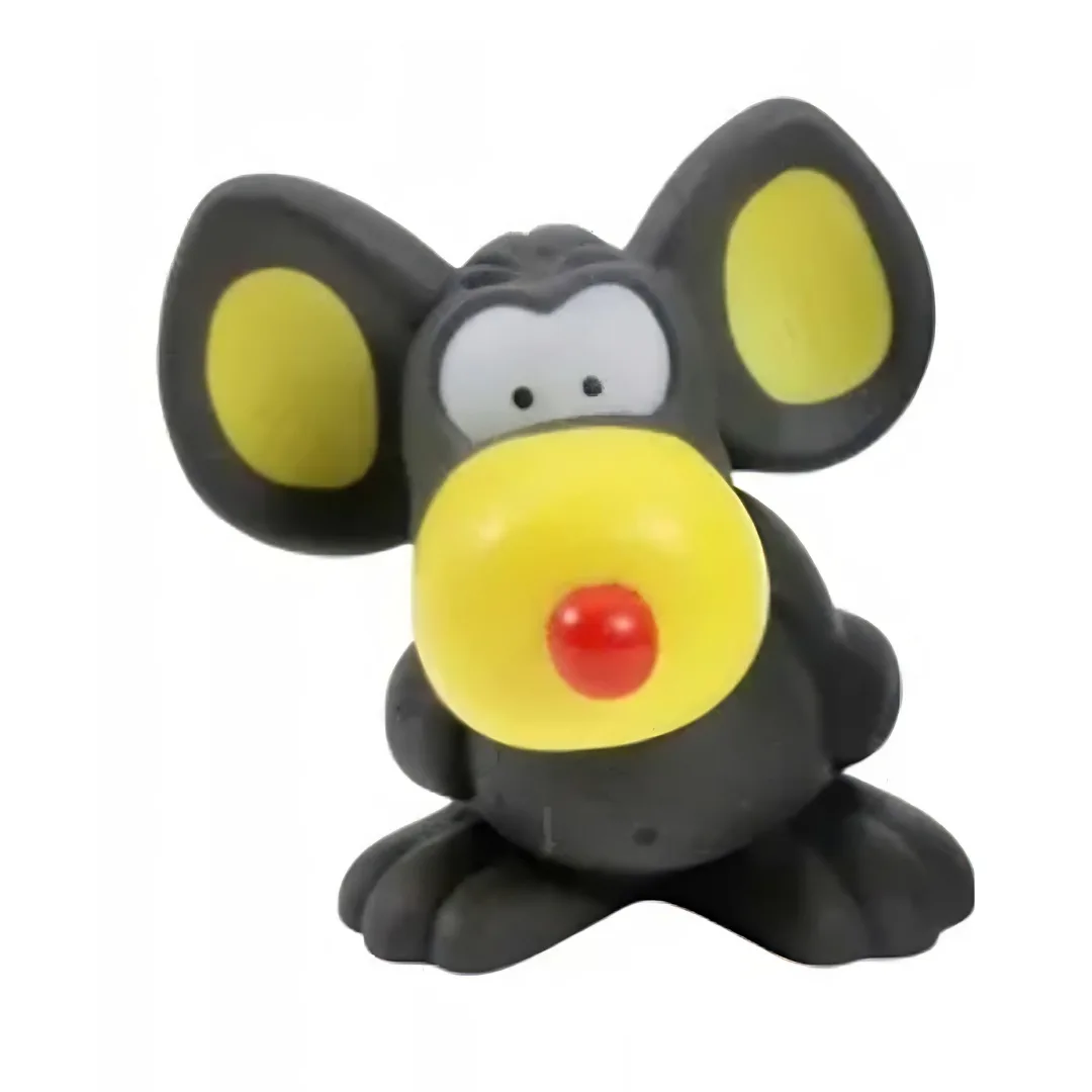 Dog toy, vinyl mouse, 9 x 7.5 cm