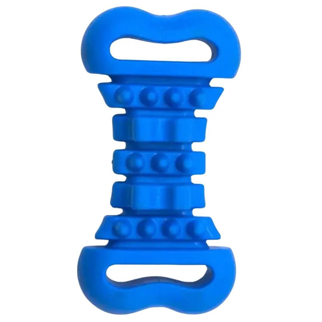 Small spiked bone dog toy, 11.5 x 6 x 3 cm