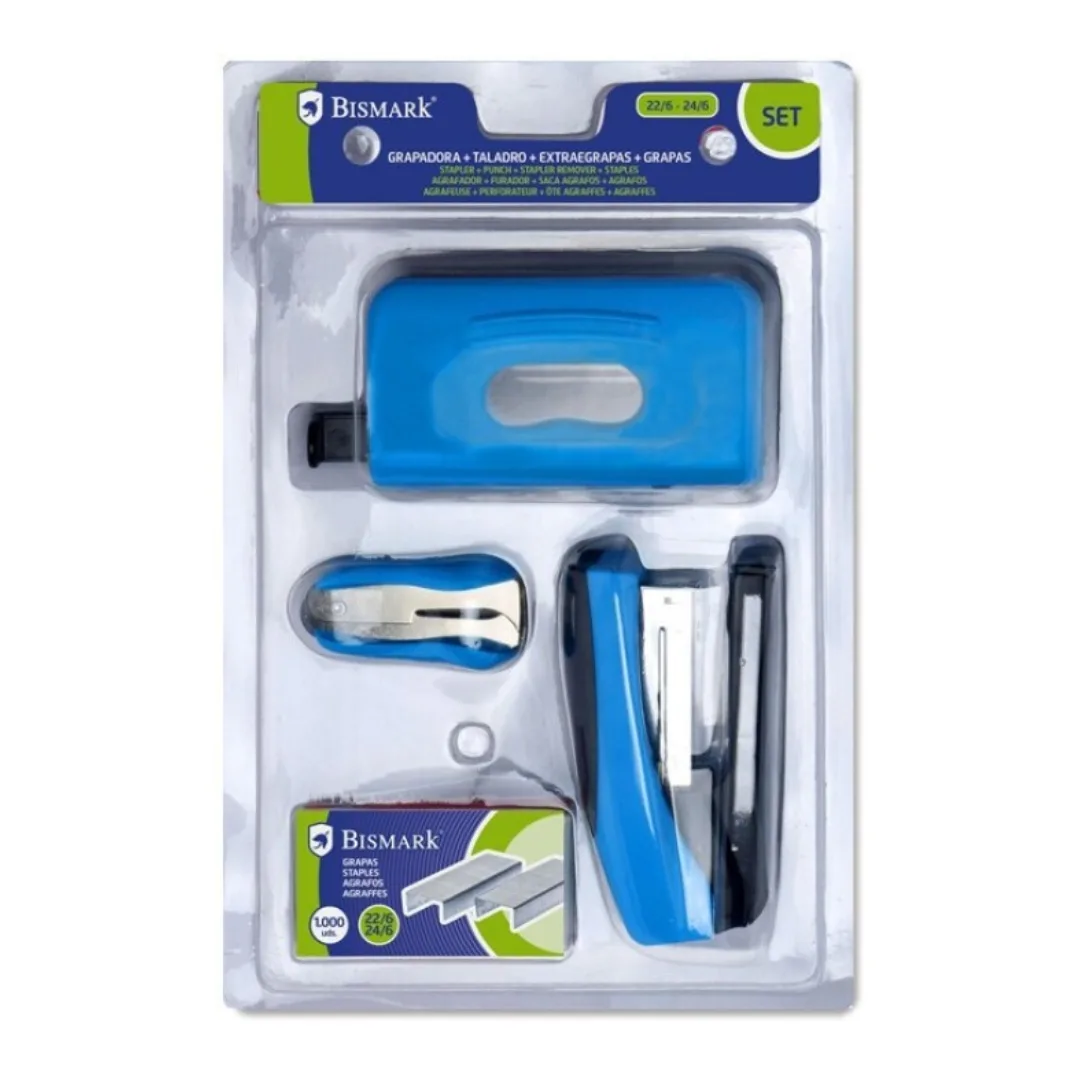Bismark stapler, hole punch and staple remover set