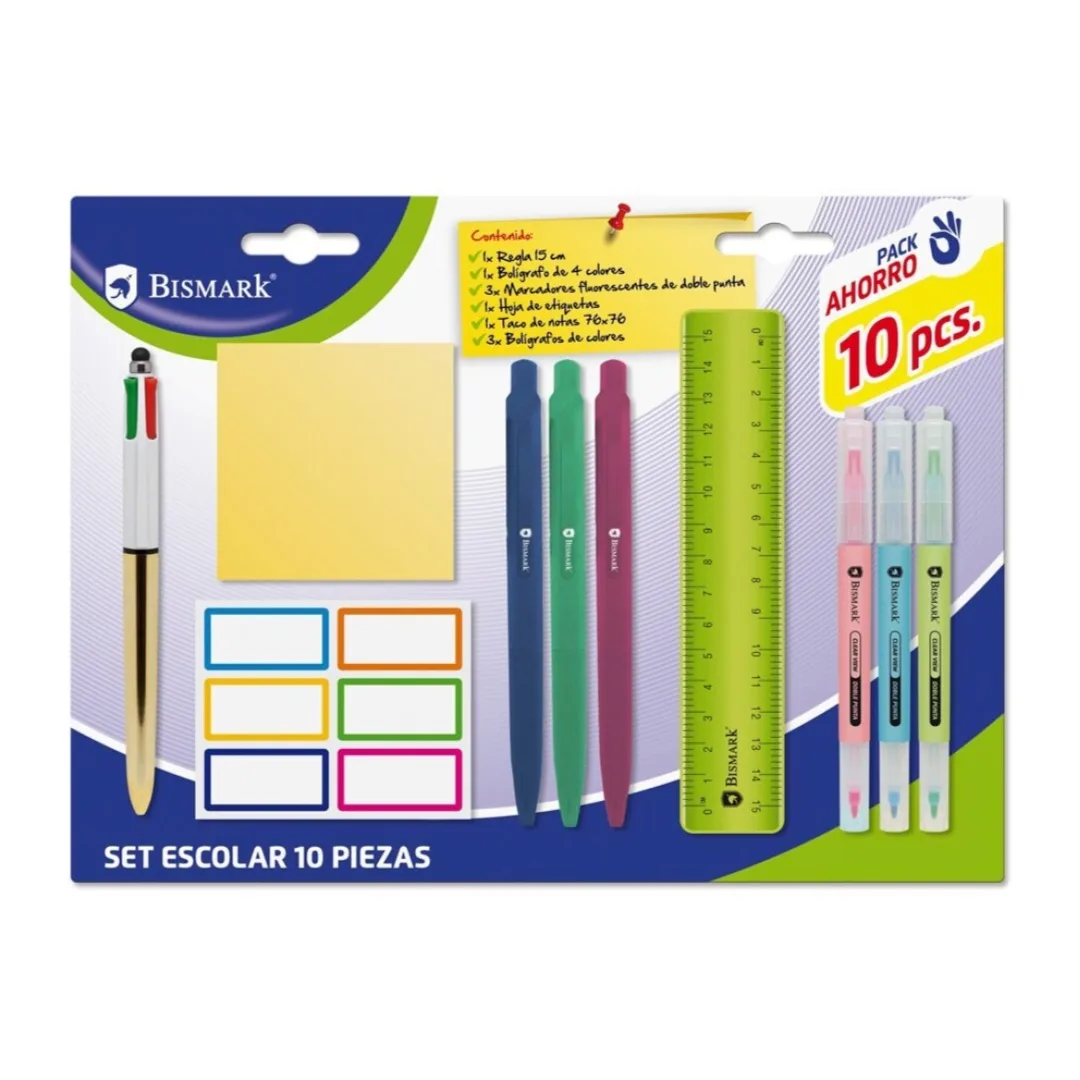 Bismark school supplies set, 10 pieces