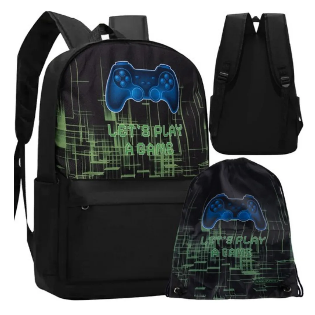 School backpack and sports bag set, 22 L, Gamer Kruzzel