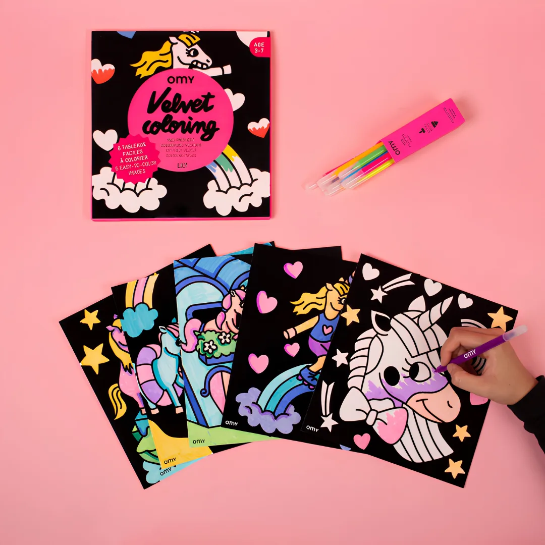 Velvet colouring book, Lily
