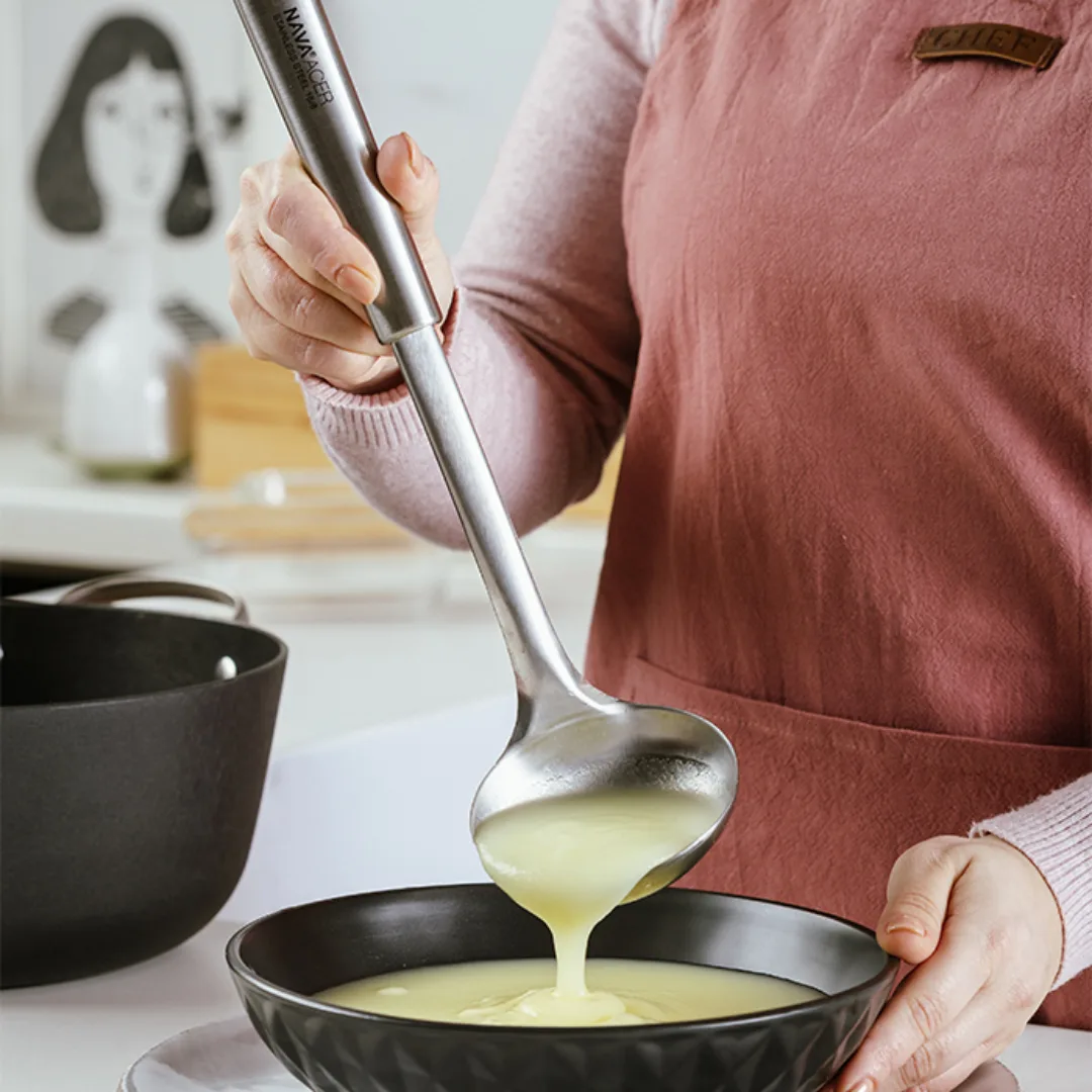Stainless steel ladle, 32 cm