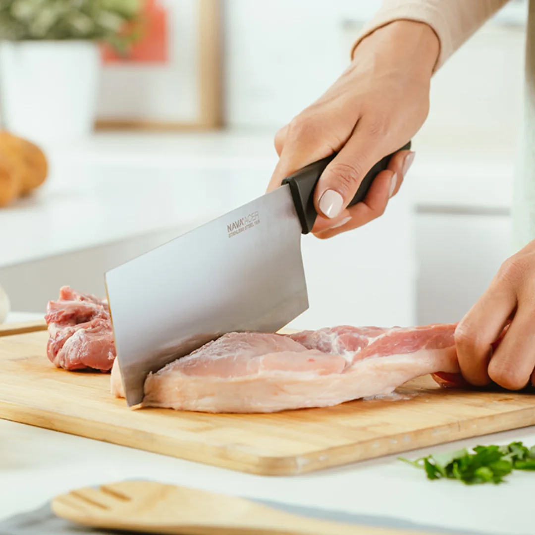 Stainless steel cleaver, 30 cm