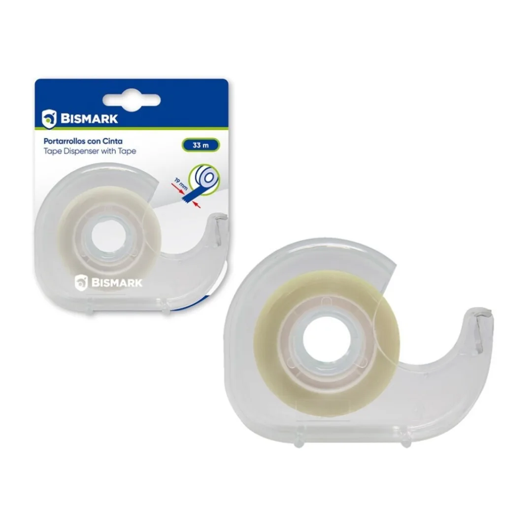 Clear adhesive tape dispenser