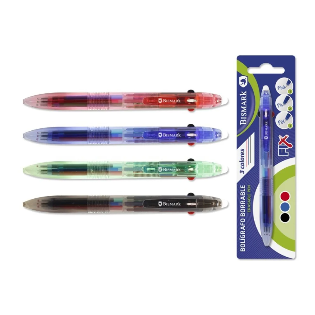 Bismark erasable 3-in-1 ballpoint pen
