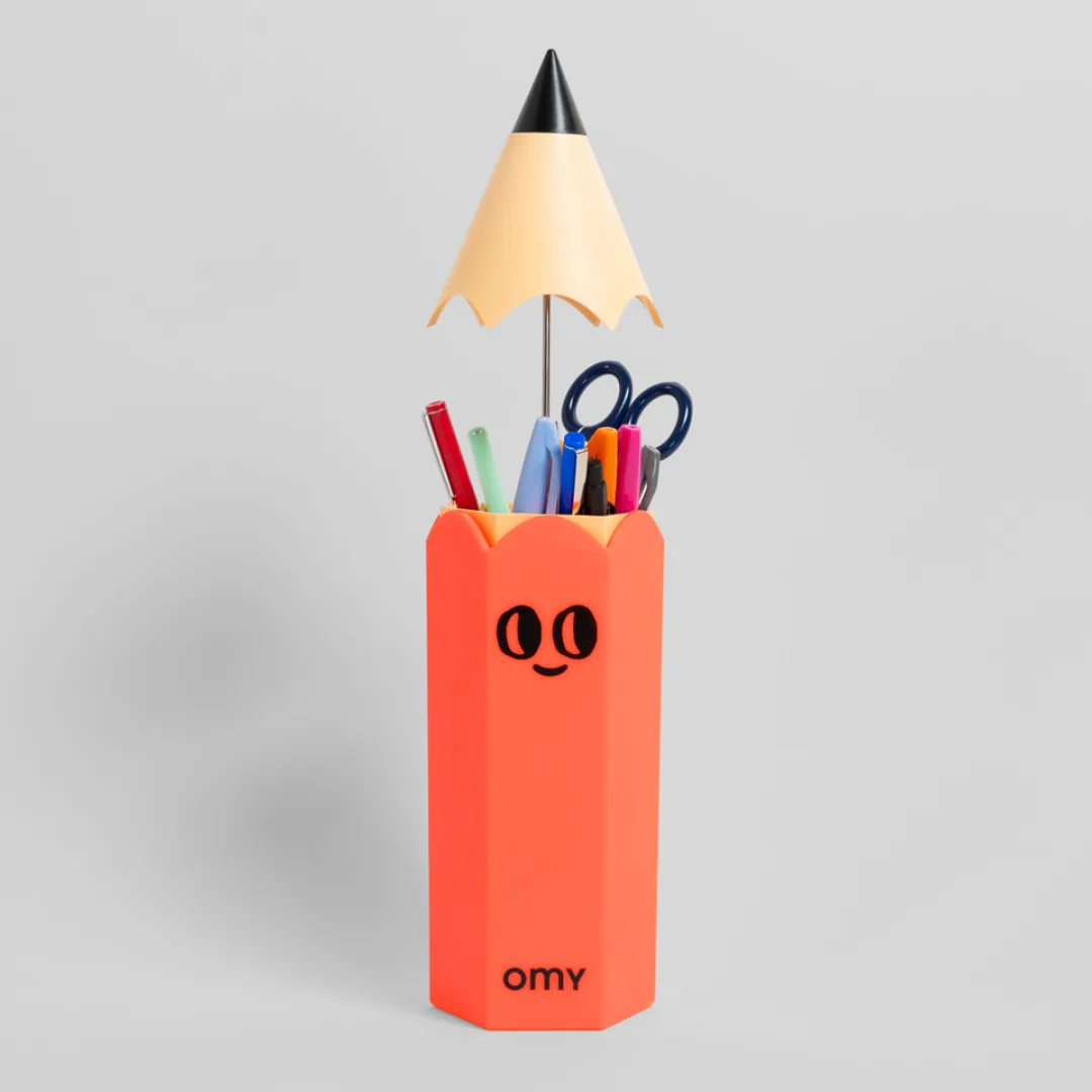OMY pencil-shaped pencil case, neon