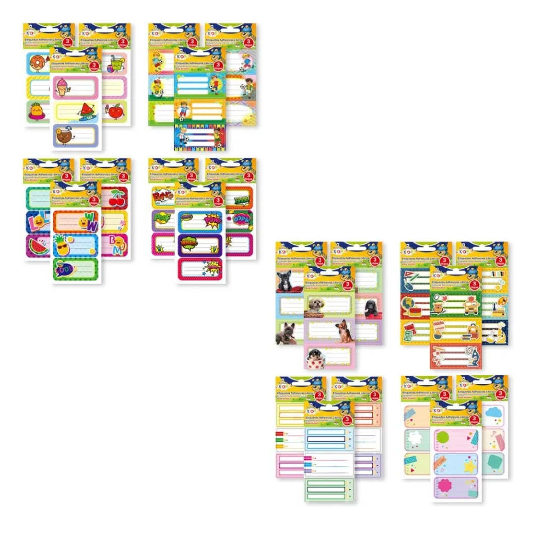 Bismark Kids decorated sticky labels
