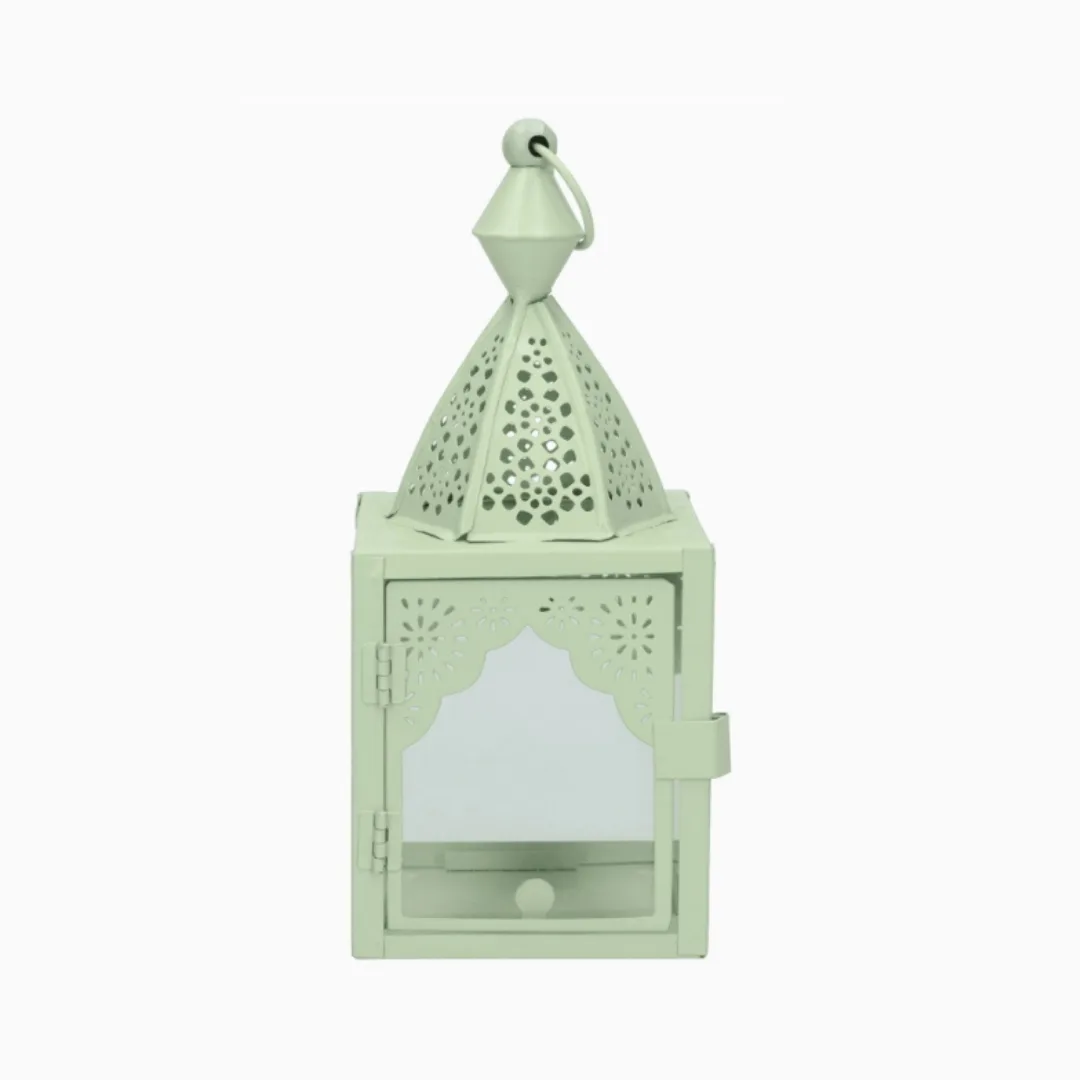 Iron and glass lantern