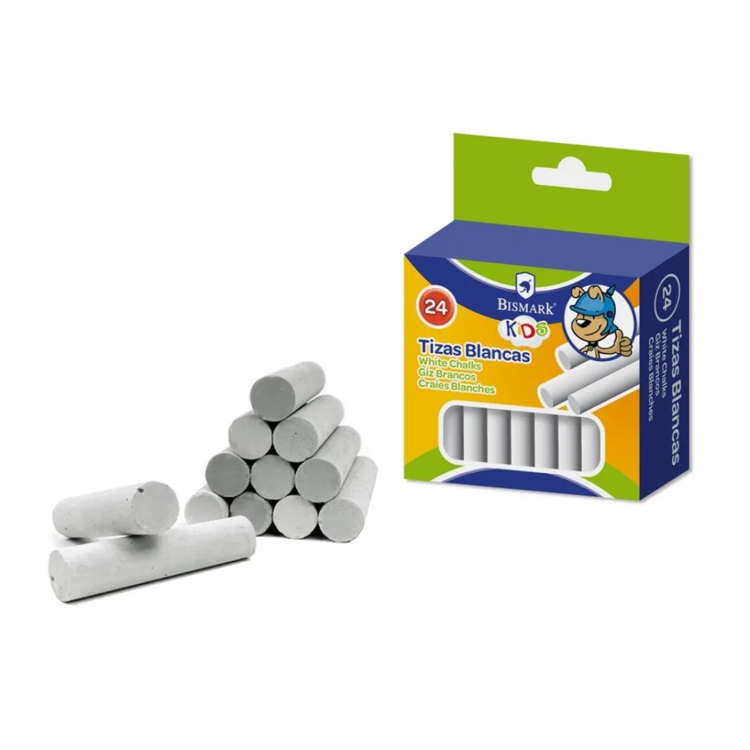 Bismark Kids white chalks, pack of 24