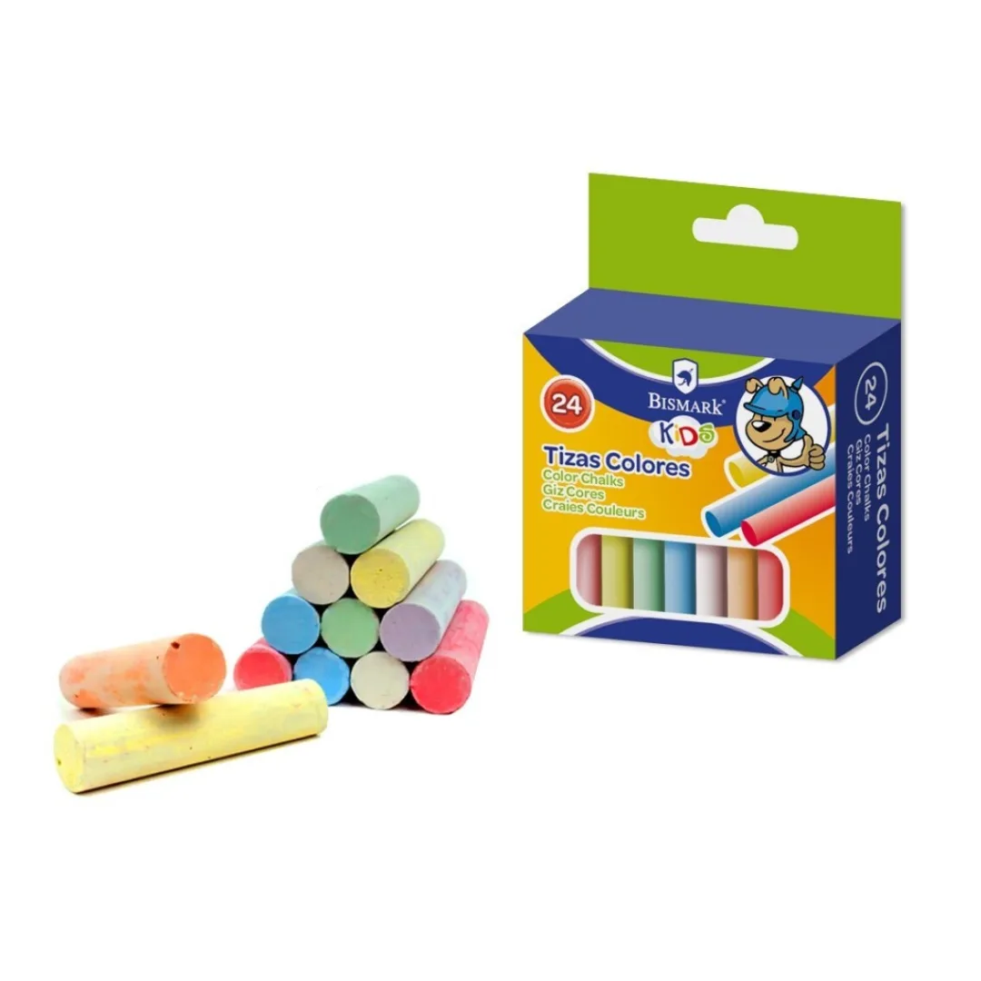 Bismark Kids coloured chalks, pack of 24
