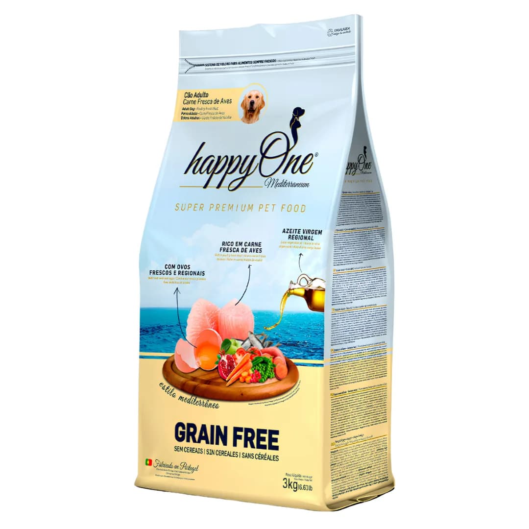 HappyOne Mediterraneum adult dog food, 3 kg