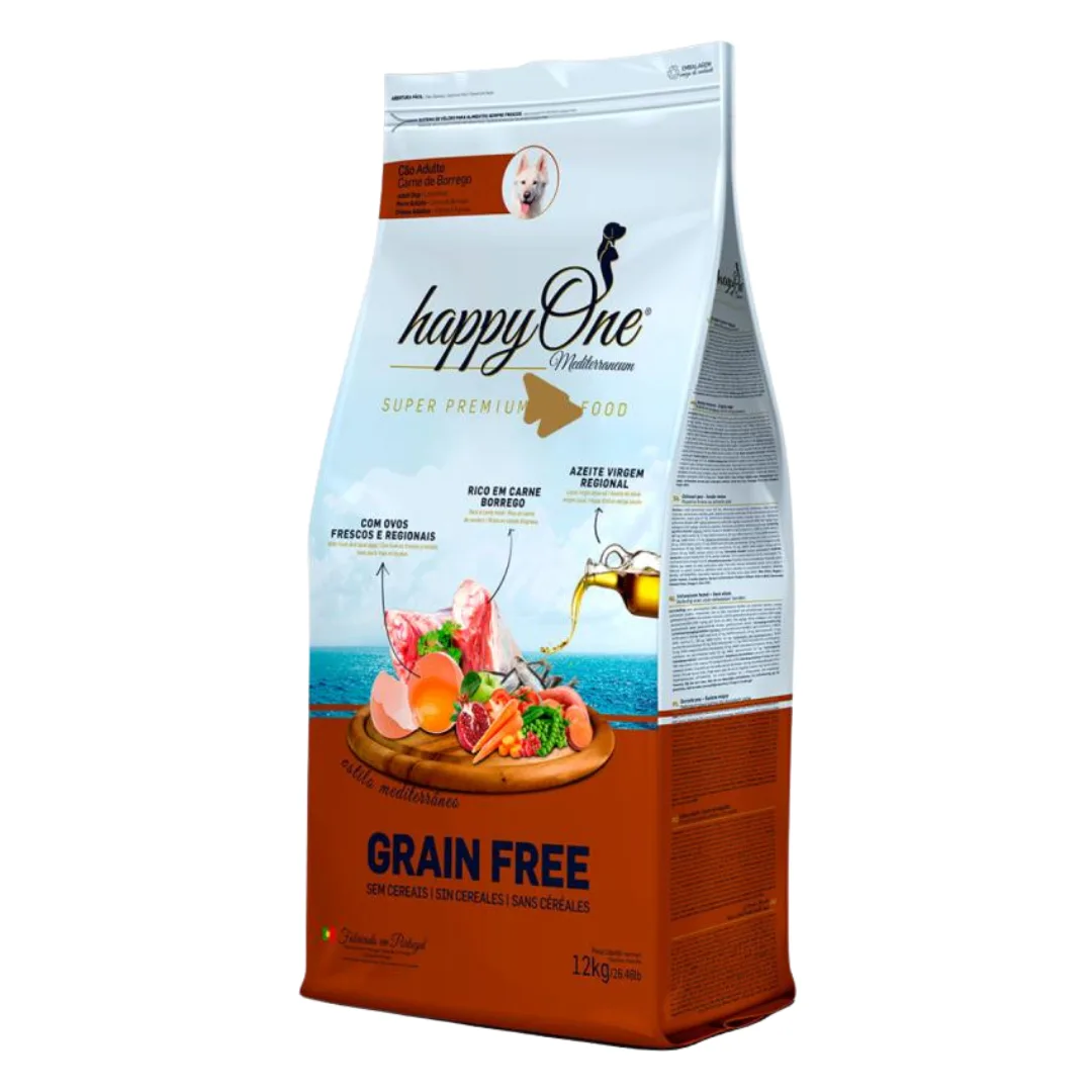 HappyOne Mediterraneum dog food, lamb, 12 kg