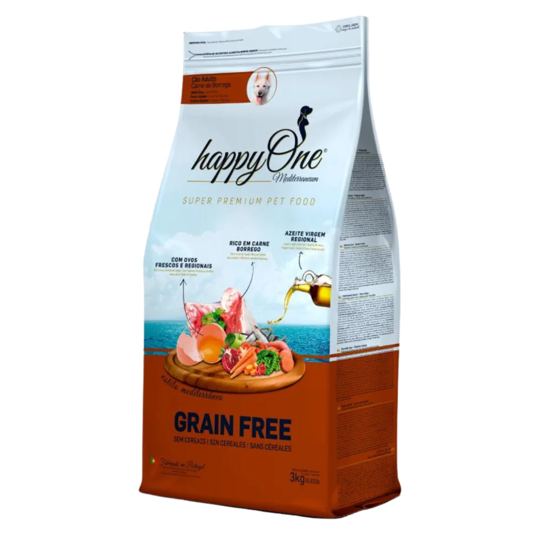 HappyOne Mediterraneum dog food, lamb, 3 kg