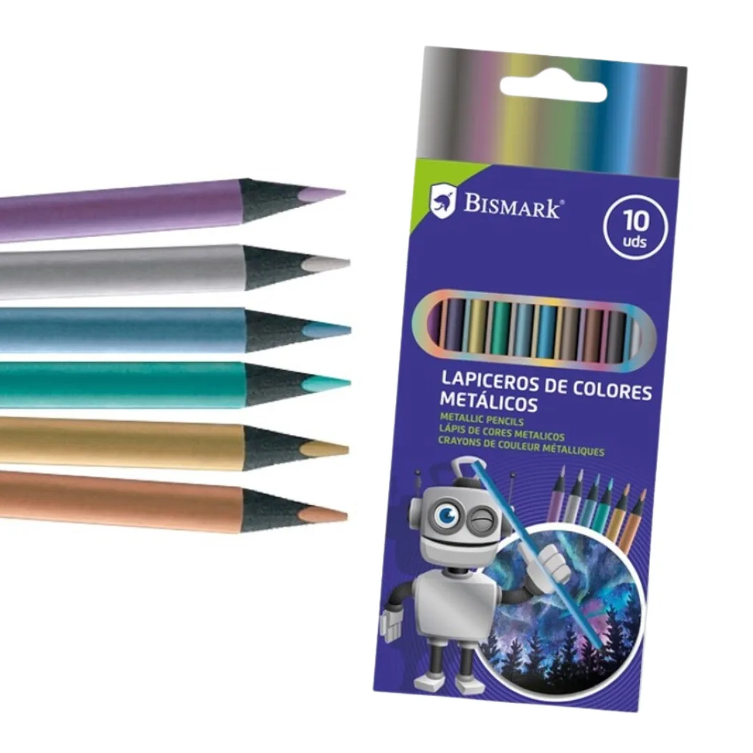 Bismark metallic colouring pencils, pack of 10
