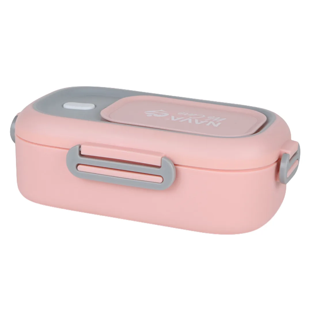 We Care rectangular stainless steel lunch box, 800 ml