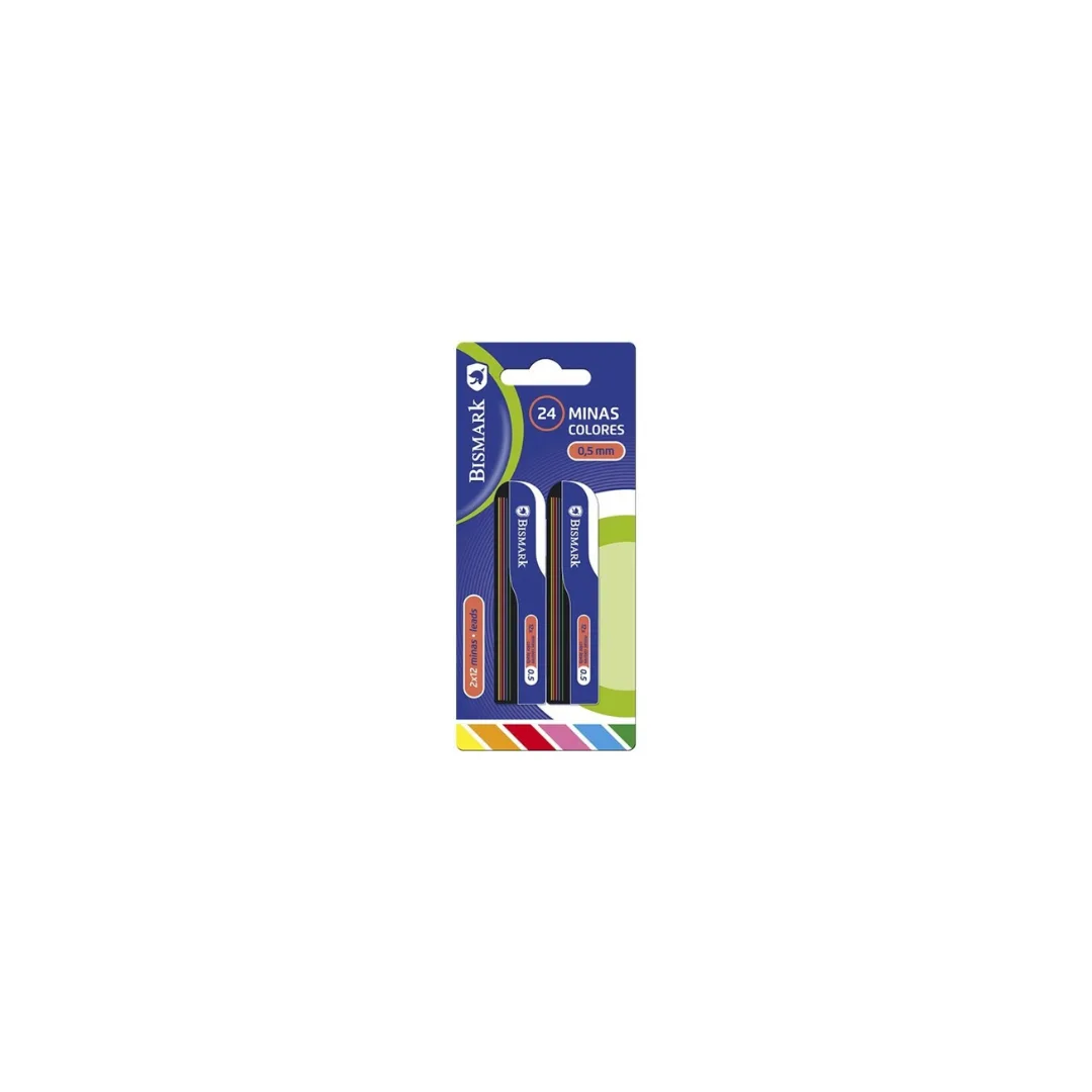 Bismark coloured pencil leads, 0.5 mm, 2 x 12