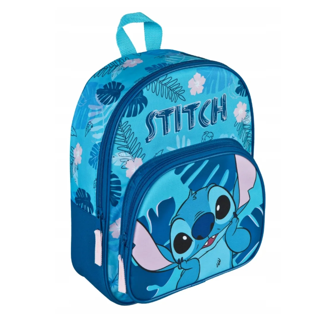 Blue Lilo & Stitch backpack, 2 zips