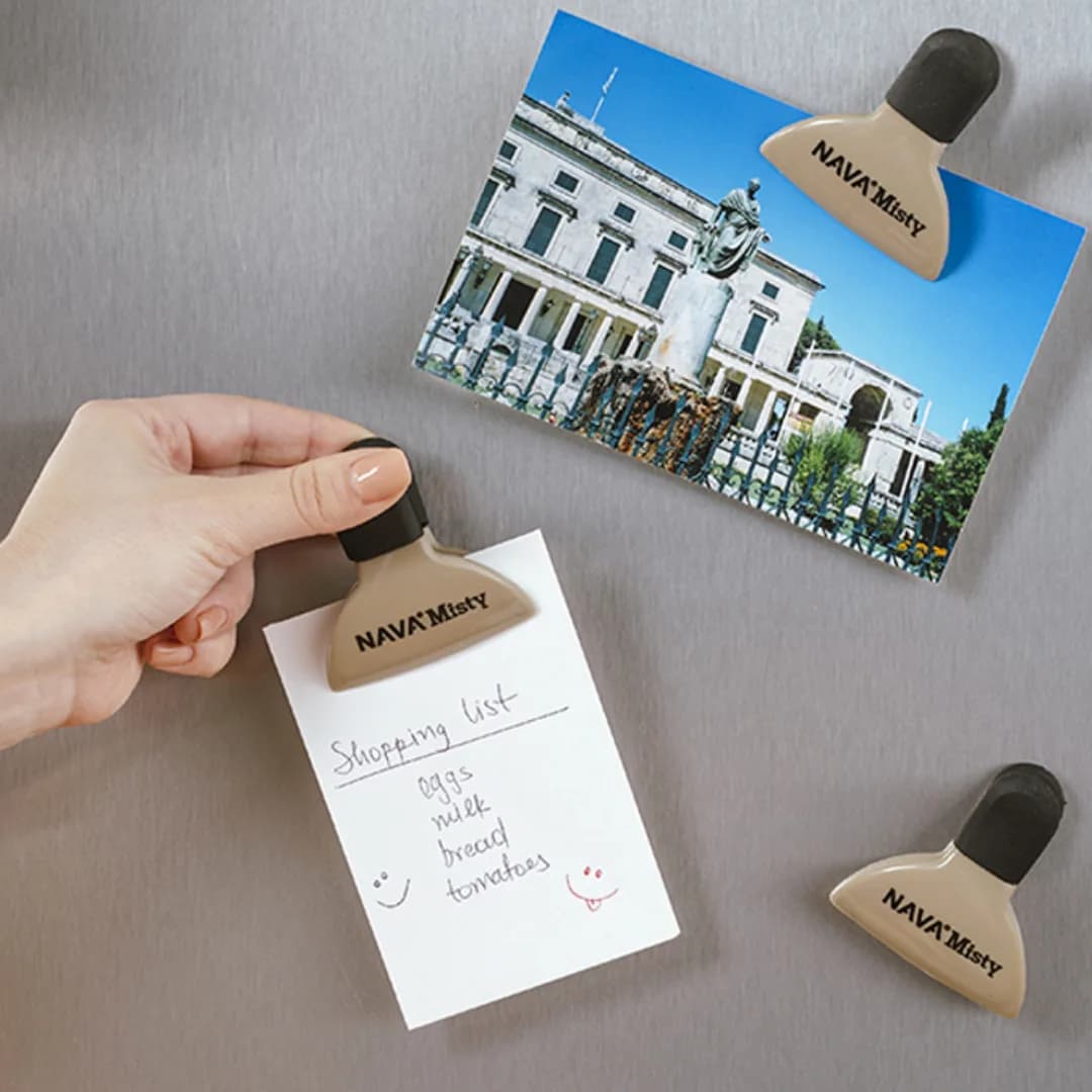 Magnetic bag clips, 6 cm, pack of 3