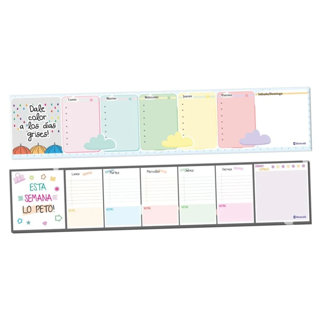 Weekly planner, 38 x 8 cm