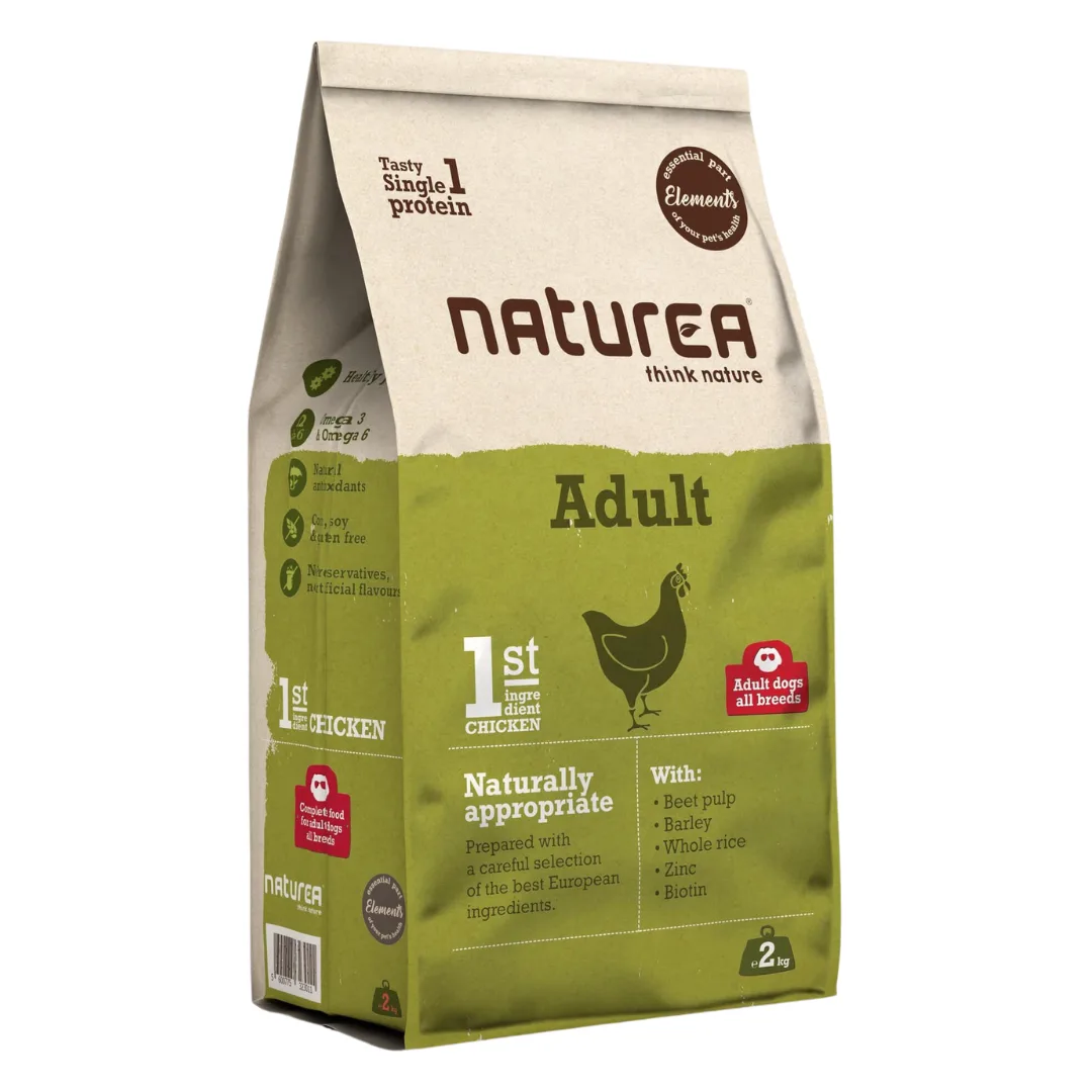 Naturea adult dog food, chicken, 2 kg