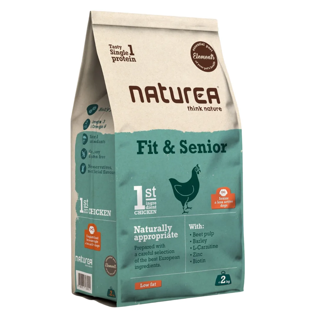 Naturea Fit & Senior dog food, chicken, 2 kg