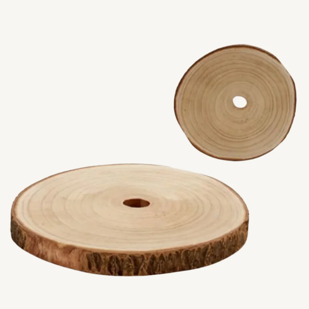 Round wooden stand, 39 cm diameter
