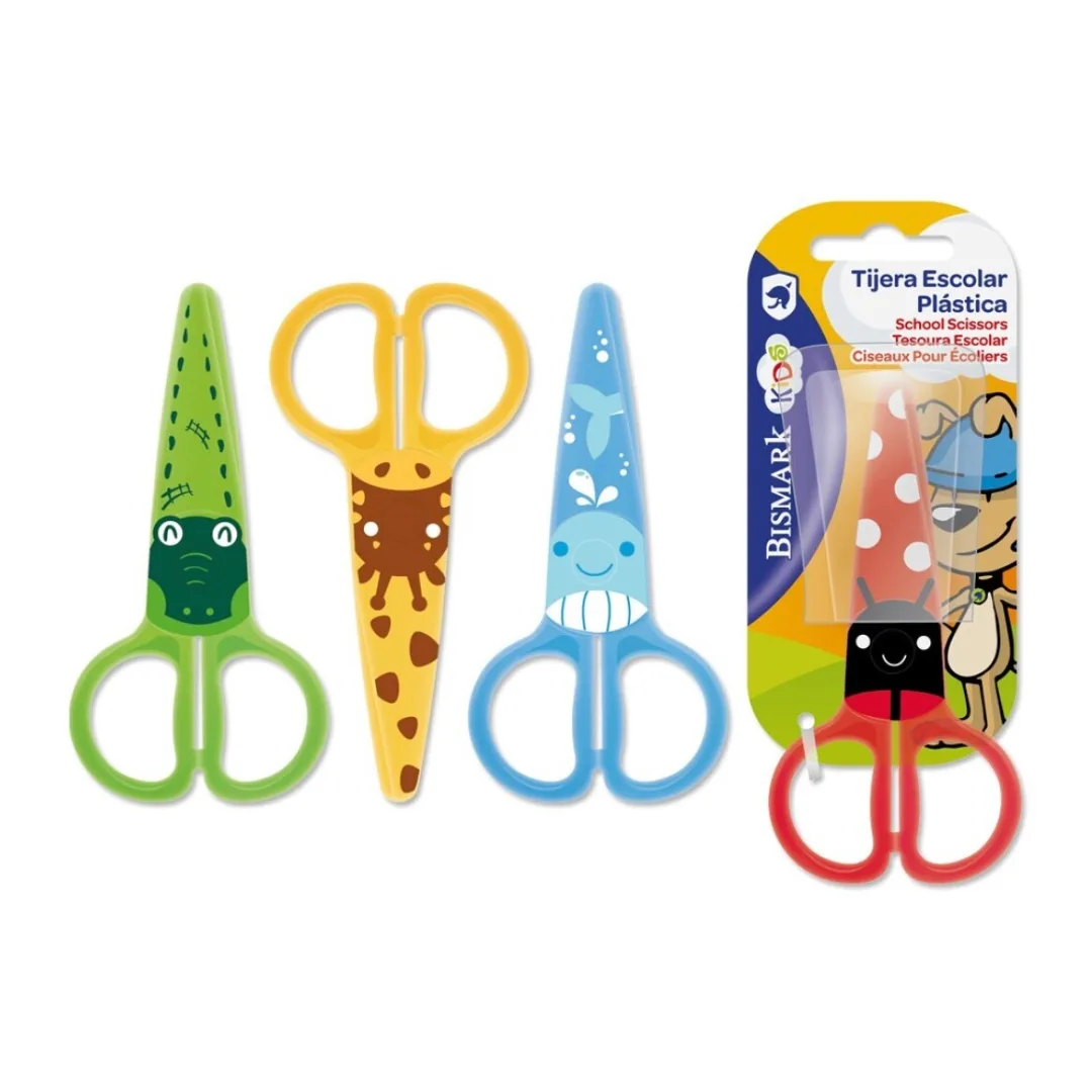 Bismark plastic school scissors, 11 cm